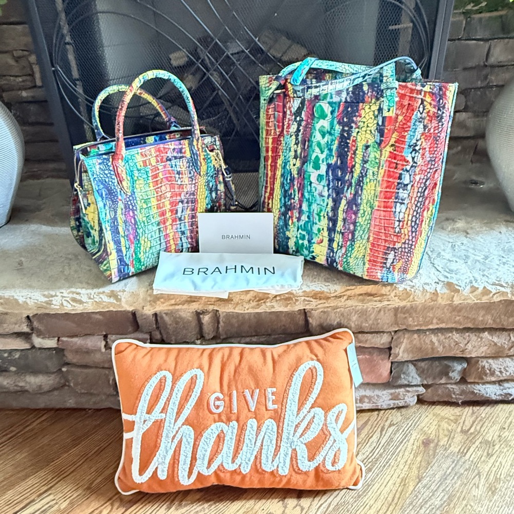 Brahmin Multicolor Sachel and Bag Set CHRISTMAS DISCOUNT!!!
